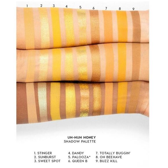 BNIB~COLOURPOP Uh Huh Honey Pressed Powder Eyeshadow Palette - Picture 5 of 5